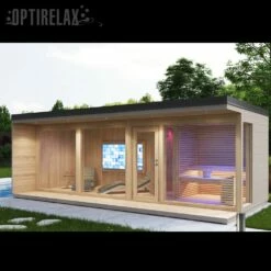 Luxus Kombisauna Indoor-Outdoor W3
