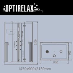 Dampfdusche Mit Infrarot Crystal Black 2P -Baden Verkaufs-Shop Dampfdsuche mit Infrarot Bl 1280x1280