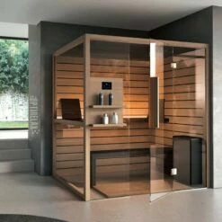 Luxus Sauna Mit Glasfront - GG - Sauna Tonic