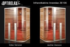 Infrarotsauna-Infrarelax-ZE135 -Baden Verkaufs-Shop Eck Infrarotkabine ZE135 1280x1280