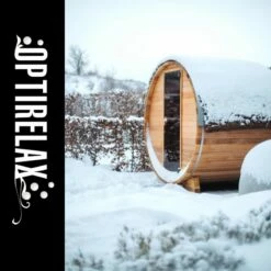 Garten Infrarotkabine Saunafass Lux -Baden Verkaufs-Shop Fasssauna Gartensauna Infrarot OPTIRELAX Infrared Outdoor Cabin 1280x1280