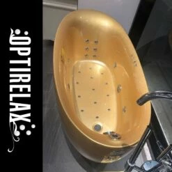 Freistehender Whirlpool Free Style -Baden Verkaufs-Shop Freistehender Luxus Whirlpool in gold OPTIRELAX Free Style Wanne 1280x1280