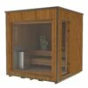 Moderne Outdoor Sauna SPACE I -Baden Verkaufs-Shop Garten Aussen Sauna OPTIRELAX SPACE I 2 3x2 1280x1280