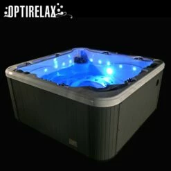 Whirlpool Optirelax Impuls -Baden Verkaufs-Shop Garten Outdoor Whirlpool Impuls Pool mit LED 1280x1280