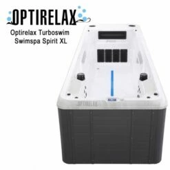 Turbinen-Swimspa Pool Mit Überlauf - Spirit XL -Baden Verkaufs-Shop Gartenpool mit Whirlpool Swimspa Pool Optirlax Turbinen Swimspa Gegenstrom Becken Spirit 1200x520