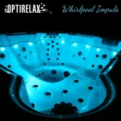 Whirlpool Optirelax Impuls -Baden Verkaufs-Shop Gartenwhirlpool OPTIRELAX Impuls mit LED mit Abdeckung und Heizung 1280x1280