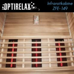 Infrarotsauna Infrarelax-ZE-149 -Baden Verkaufs-Shop Infrarot Sauna OPTIRELAX ZFE149 Vollspektrum Zeder W remkabine5bf19c6862bd4 1280x1280