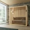 Sauna Mit Ofen - GG - Sauna HOME L -Baden Verkaufs-Shop Luxus Sauna mit Ofen und Steinen Glasfont Sauna Optirelax Kyra L 1280x1280