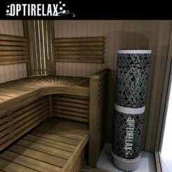 Design Gartensauna Optirelax VIEW -Baden Verkaufs-Shop Modernes Saunhaus innen 1280x1280