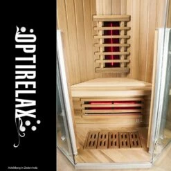 Infrarotsauna Infrarelax Shine ZE-100 -Baden Verkaufs-Shop OPTIRELAX W remekabine Shine ZE 100 Zedernholz 1280x1280