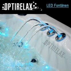 Outdoor Whirlpool OPTIRELAX® OPTIMUM -Baden Verkaufs-Shop OPtirelax VIII EXTREME LED Wasserpeile Fontaenen im Outdoor Spa 1280x1280 1