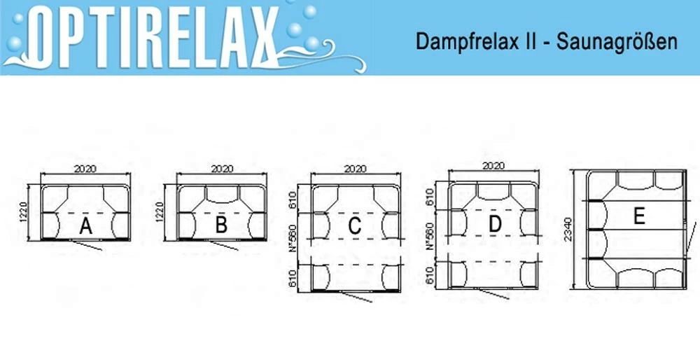 Optirelax Dampfsauna Dampfrelax II 4 Optirelax Dampfsauna Dampfrelax II – Bild 2