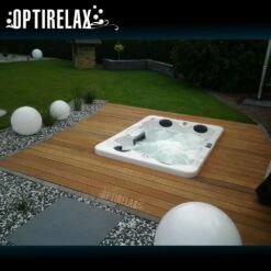 Spapool Optirelax Dreamy -Baden Verkaufs-Shop Optirelax Dreamy Whirlpool eingelassen im Boden aussen im Garten 1280x1280