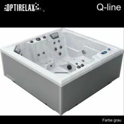 Outdoor Whirlpool OPTIRELAX® Q-Line CUBA LIBRE -Baden Verkaufs-Shop Optirelax Q line Farbe grau 1280x1280