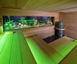 Luxus Indoor Sauna Mit Aquarium -Baden Verkaufs-Shop Optirelax Sauna mit Aquariu 1280x1280