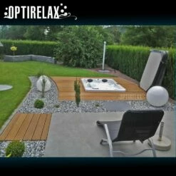 Spapool Optirelax Dreamy -Baden Verkaufs-Shop Outdoor Whirlpool Dreamy eingebauter Whirlpool im GArten 1280x1280