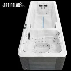 Swimspa Mit Whirlpool - OPTIRELAX® Swimrelax I -Baden Verkaufs-Shop Pool zum aufstellen Swimmingpool mit Verkleidung Pool selbsttragend 1200x520
