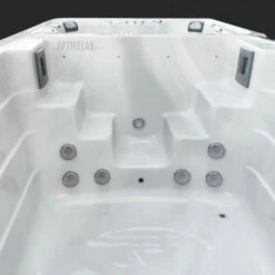 Swimspa Mit Whirlpool - OPTIRELAX® Swimrelax I -Baden Verkaufs-Shop Pooltreppe Optirelx Swimspa Swimrelax Treppe und Filter im Pool 1200x520