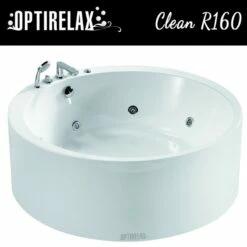 Freistehende Whirlpool Badewanne Clean R160