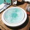 Runder Whirlpool - Infinity Minipool - ZK-Spa R230 -Baden Verkaufs-Shop Runder Whrilpool Outdoor OPTIRELAX Rundes Infinity Mini Pool Becken ZK SPA R230 1280x1280