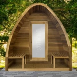 Premium Zedernholz Gartensauna SP-Z Spezial