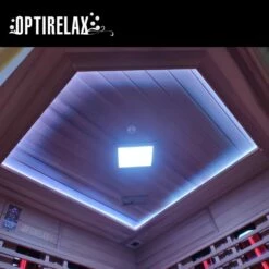 Kombisauna - OPTIRELAX® Wien -Baden Verkaufs-Shop Sauna Optirelax Wien Saunadecke mit LED 1280x1280