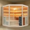 Eck-Sauna - OPTIRELAX® Modern Corner -Baden Verkaufs-Shop Sauna kaufen Optirelax Sauna Modern E200 1280x1280