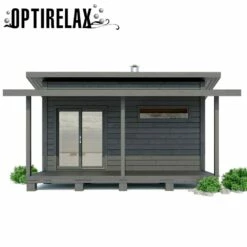 Sauna Mit Umkleide + Terrasse OPTIRELAX® OMS T1