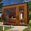 Gartensauna Mit Umkleide OPX-WP SPACE II 1 Gartensauna Mit Umkleide OPX-WP SPACE II -Baden Verkaufs-Shop Sauna mit Vorraum OPX SPACE II 1280x1280