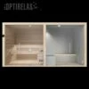 Luxus Sauna Kombination - IGS-WELL-2 -Baden Verkaufs-Shop Sauna und Dampfbad Kombination 1280x1280