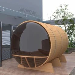 Luxus Saunafass - Fasssauna OPTIVIEW