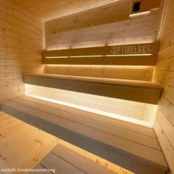 Gartensauna OPTIRELAX® Style M -Baden Verkaufs-Shop Saunahaus OPTIRELAX Gartensauna innen 1280x1280
