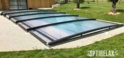 Flache Pool Überdachung AZ-NEO -Baden Verkaufs-Shop Schwimmbad berdachung flach NEO smart 1200x520