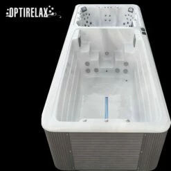 Swimspa Mit Whirlpool - OPTIRELAX® Swimrelax I -Baden Verkaufs-Shop Schwimmbad im Garten aufstellen Pool Freistehender Garten und Terrassen Pool OPTIRELAX Swimspa 1200x520
