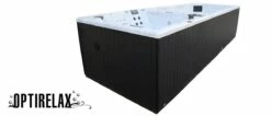 Swim Spa Pool OPTIRELAX® OPTIMUM DUO "ECO" -Baden Verkaufs-Shop Schwimmspa OPTIRELAX OPTIMUM DUO Gegenstrompool mit Whirlpool kombiniert 1200x520