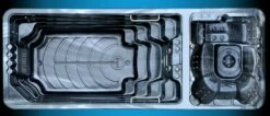 Swim Spa Optiswim Supreme Duo -Baden Verkaufs-Shop Swim Spa Optiswim Supreme Duo mit zwei Wasserzonen 1200x520