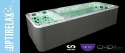 Swim Spa Optiswim II -Baden Verkaufs-Shop Swimspa OPTISWIM II Pool mit Whirlpool 1200x520