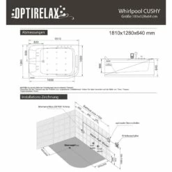 Whirlpool Optirelax-Relaxmaker-CUSHY - Pro Line -Baden Verkaufs-Shop TZ Whirlpool CUSHY Zeichnung 1280x1280