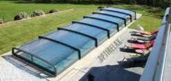 Flache Pool Überdachung AZ-NEO -Baden Verkaufs-Shop Teleskop Schwimmbad berdachung kaufen OPTIRELAX 1200x520