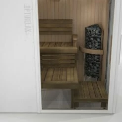 Balkon-Terrassen Sauna OPTIRELAX View S-W -Baden Verkaufs-Shop Terrassen Sauna OPTIRELAX View S white 1280x1280