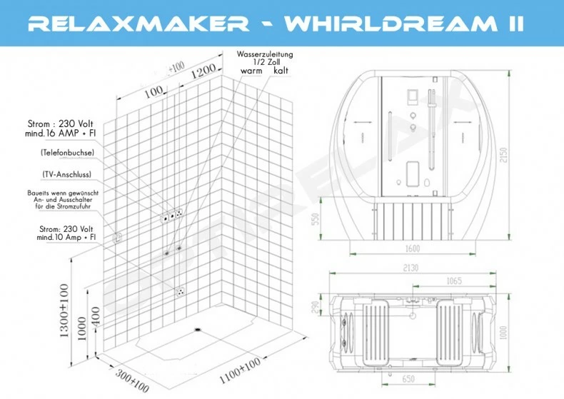 Dampfdusche Mit Whirlpool Whirldream II 4 Dampfdusche Mit Whirlpool Whirldream II – Bild 2