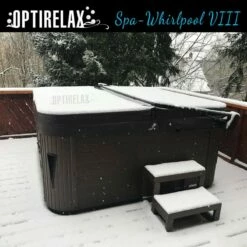Whirlpool Optirelax VIII 30 Whirlpool Optirelax VIII -Baden Verkaufs-Shop Whirlpool Outdoor winterfest Optirelax VII mit Abdeckung im Winter 1280x1280
