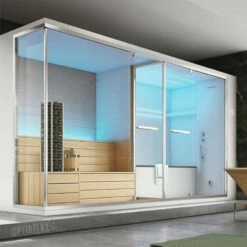 Sauna Mit Whirlpool & Dusche/Dampfsauna GG OLMP XL