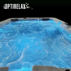 XXL Whirlpool OPX-Energyspa Paris -Baden Verkaufs-Shop XXL Gartenwhirlpool OPTIRELAX Spapool Paris mit Wasser und LED 1280x1280